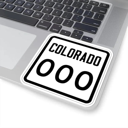 Colorado 000 1946 template (Colorado) (Road Sign) STICKER Vinyl Kiss-Cut Decal - The Sticker Space