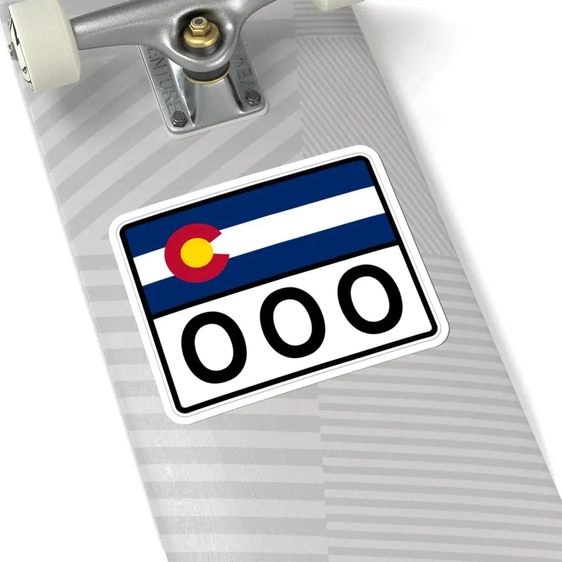 Colorado 000 wide (Colorado) (Road Sign) STICKER Vinyl Kiss-Cut Decal - The Sticker Space