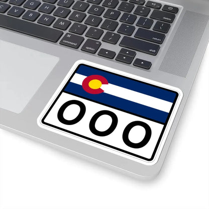 Colorado 000 wide (Colorado) (Road Sign) STICKER Vinyl Kiss-Cut Decal - The Sticker Space