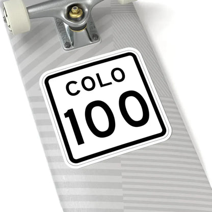 Colorado 100 1952 (Colorado) (Road Sign) STICKER Vinyl Kiss-Cut Decal - The Sticker Space