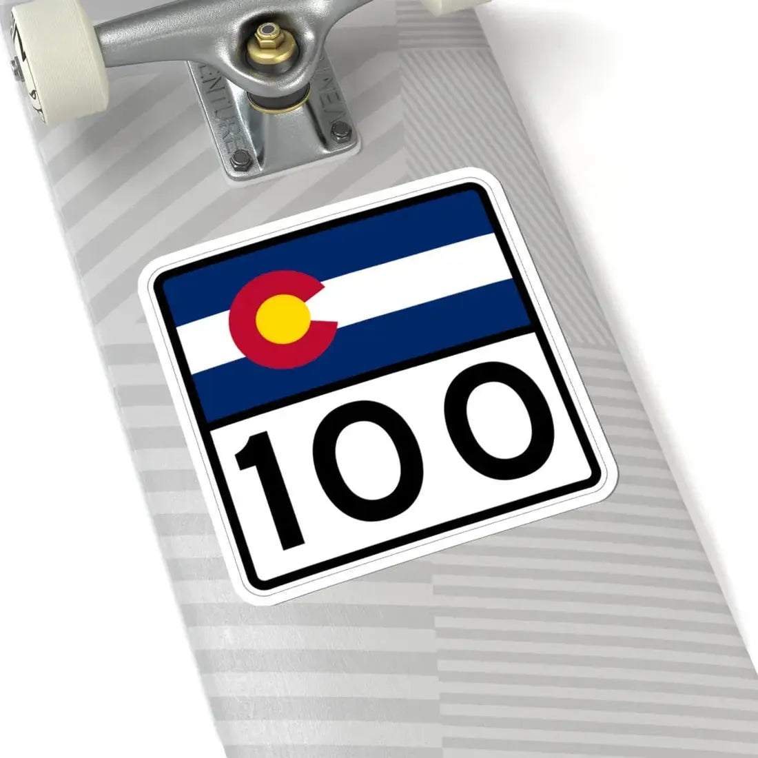 Colorado 100 (Colorado) (Road Sign) STICKER Vinyl Kiss-Cut Decal - The Sticker Space