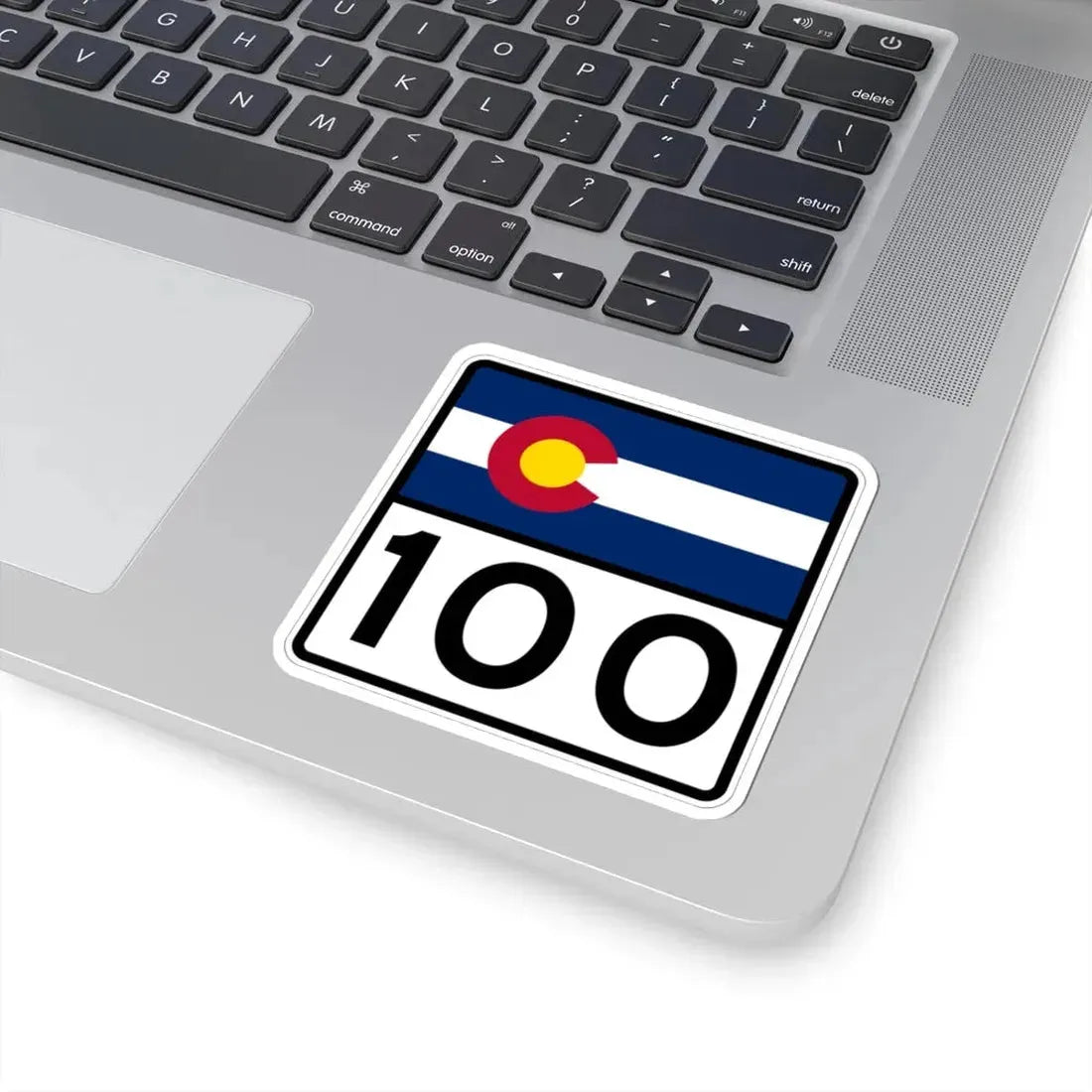 Colorado 100 (Colorado) (Road Sign) STICKER Vinyl Kiss-Cut Decal - The Sticker Space