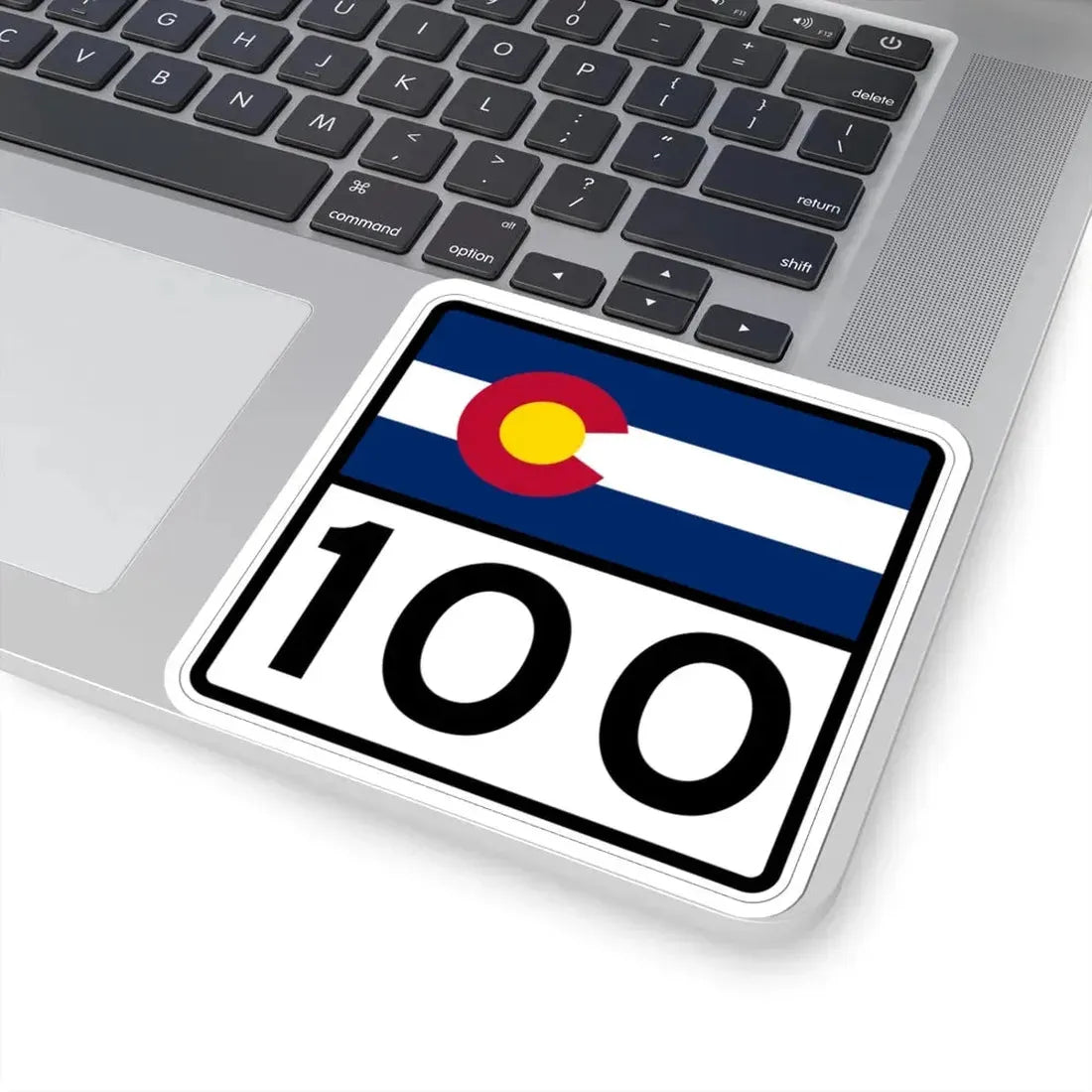Colorado 100 (Colorado) (Road Sign) STICKER Vinyl Kiss-Cut Decal - The Sticker Space