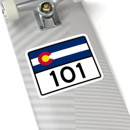 Colorado 101 wide (Colorado) (Road Sign) STICKER Vinyl Kiss-Cut Decal - The Sticker Space