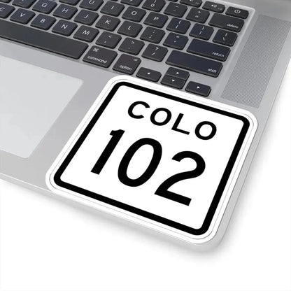Colorado 102 1952 (Colorado) (Road Sign) STICKER Vinyl Kiss-Cut Decal - The Sticker Space