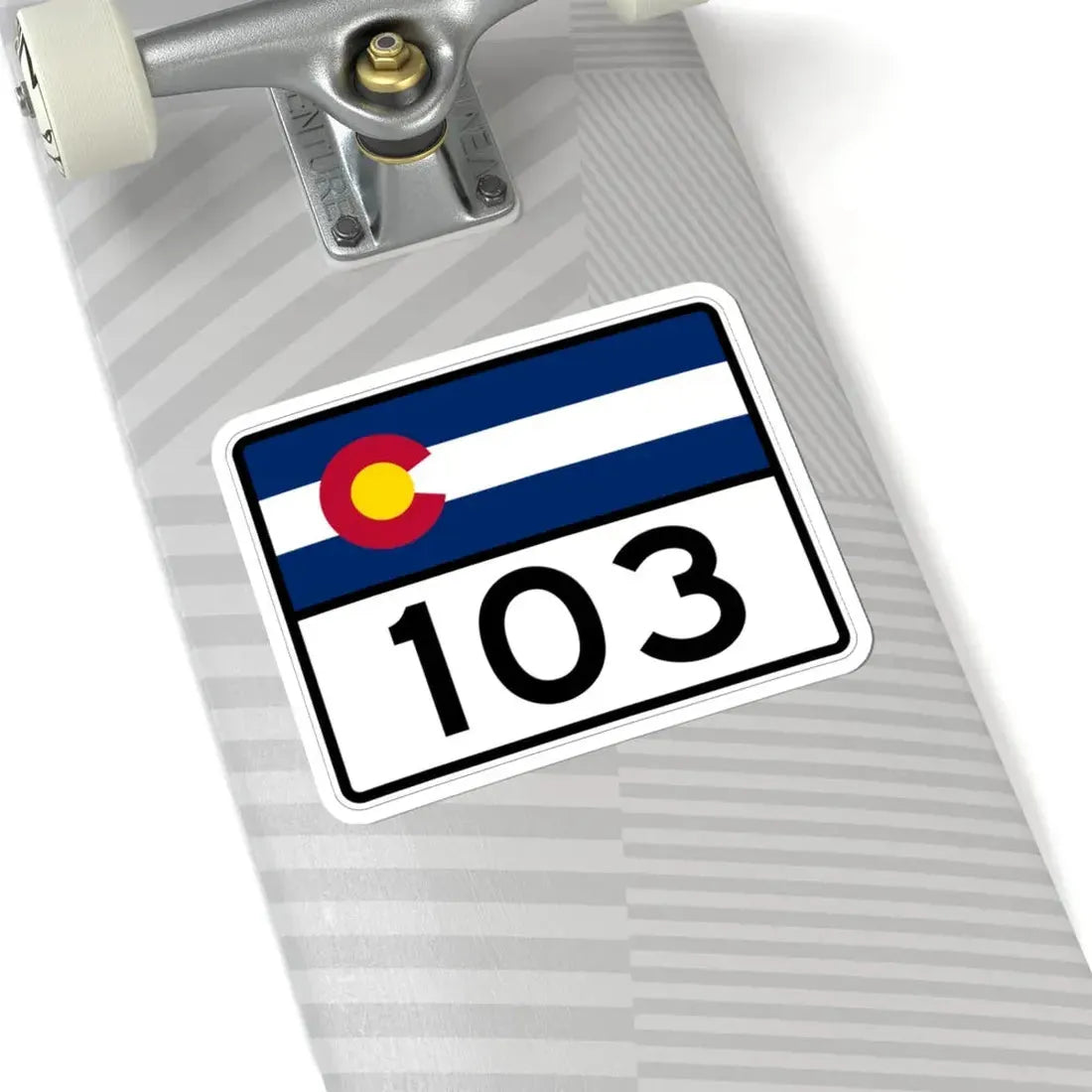 Colorado 103 wide (Colorado) (Road Sign) STICKER Vinyl Kiss-Cut Decal - The Sticker Space