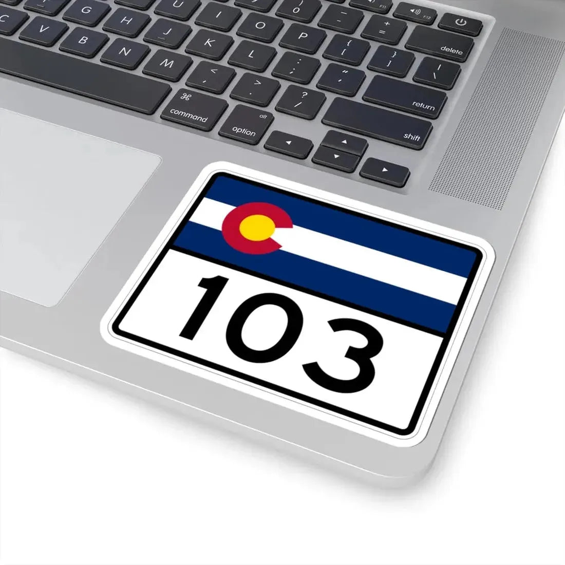 Colorado 103 wide (Colorado) (Road Sign) STICKER Vinyl Kiss-Cut Decal - The Sticker Space