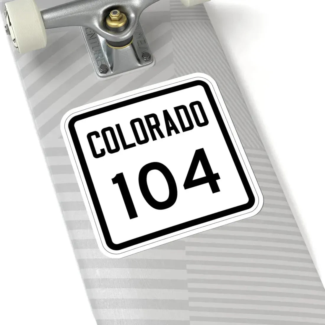 Colorado 104 1946 (Colorado) (Road Sign) STICKER Vinyl Kiss-Cut Decal - The Sticker Space