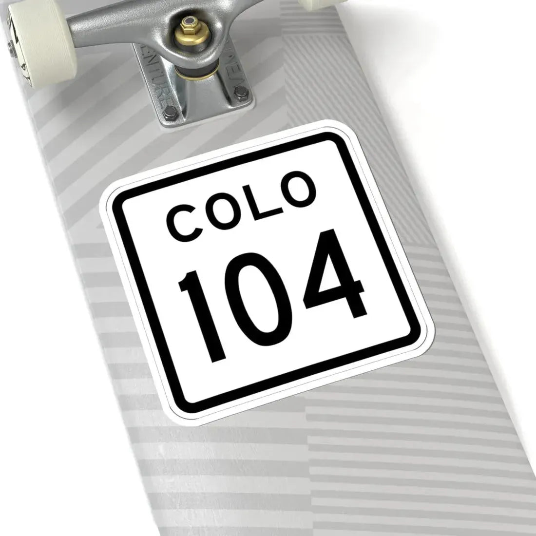 Colorado 104 1952 (Colorado) (Road Sign) STICKER Vinyl Kiss-Cut Decal - The Sticker Space