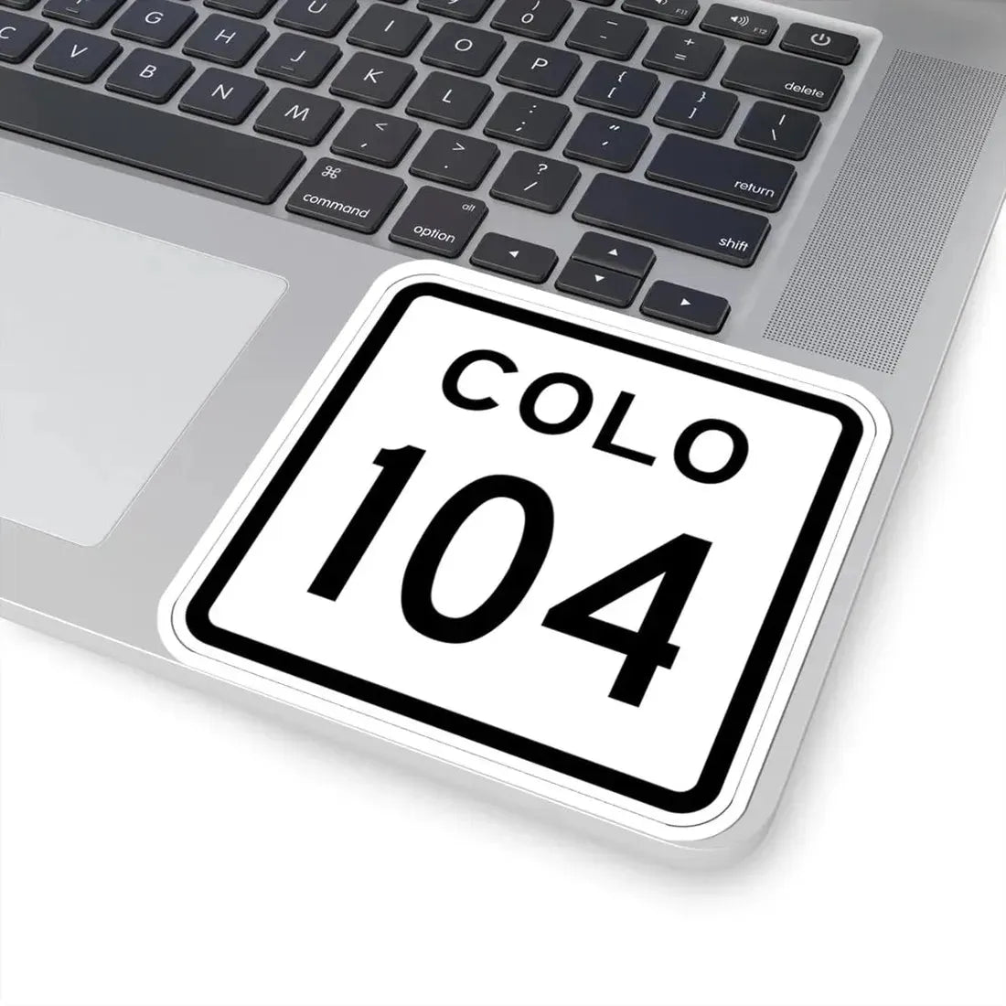 Colorado 104 1952 (Colorado) (Road Sign) STICKER Vinyl Kiss-Cut Decal - The Sticker Space