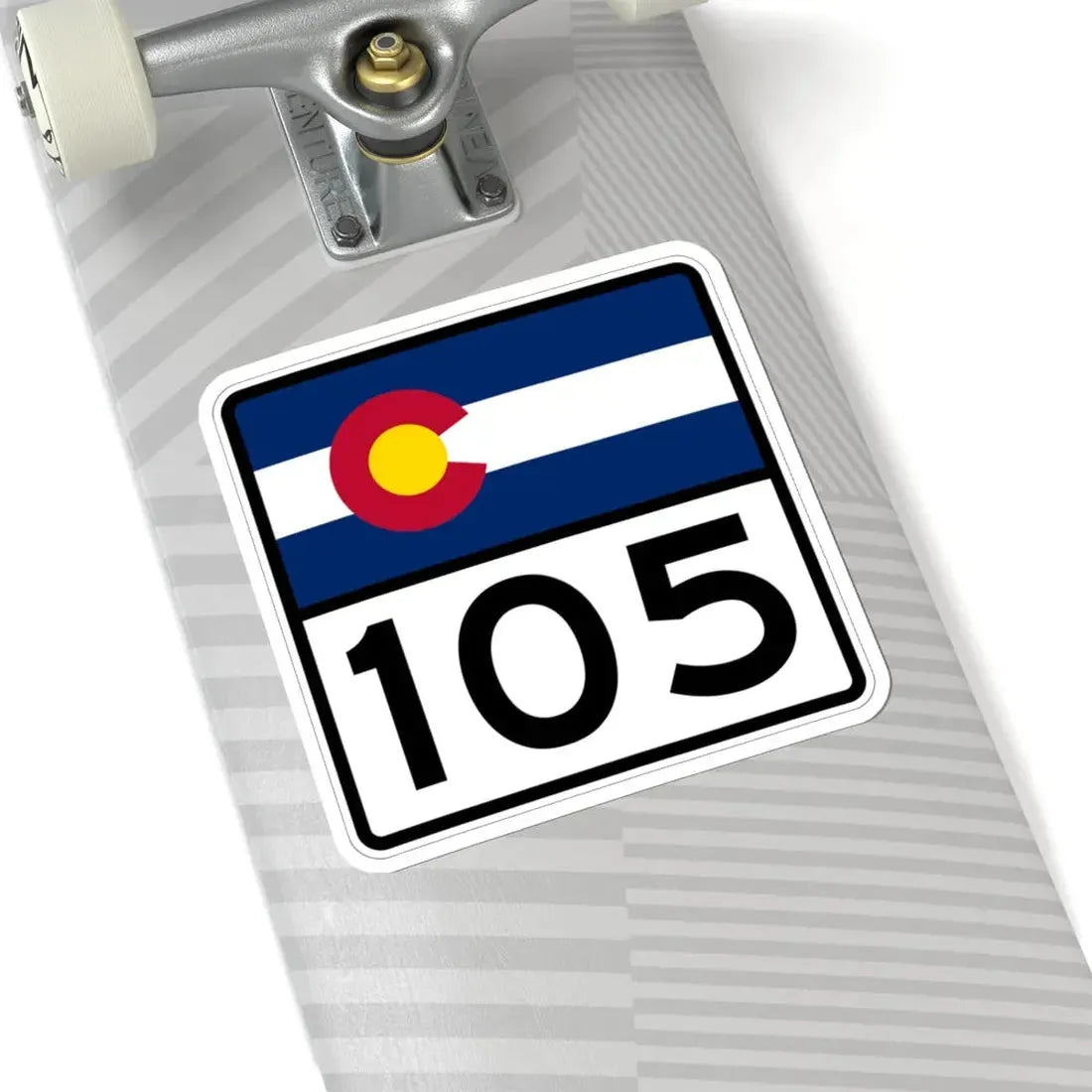 Colorado 105 (Colorado) (Road Sign) STICKER Vinyl Kiss-Cut Decal - The Sticker Space