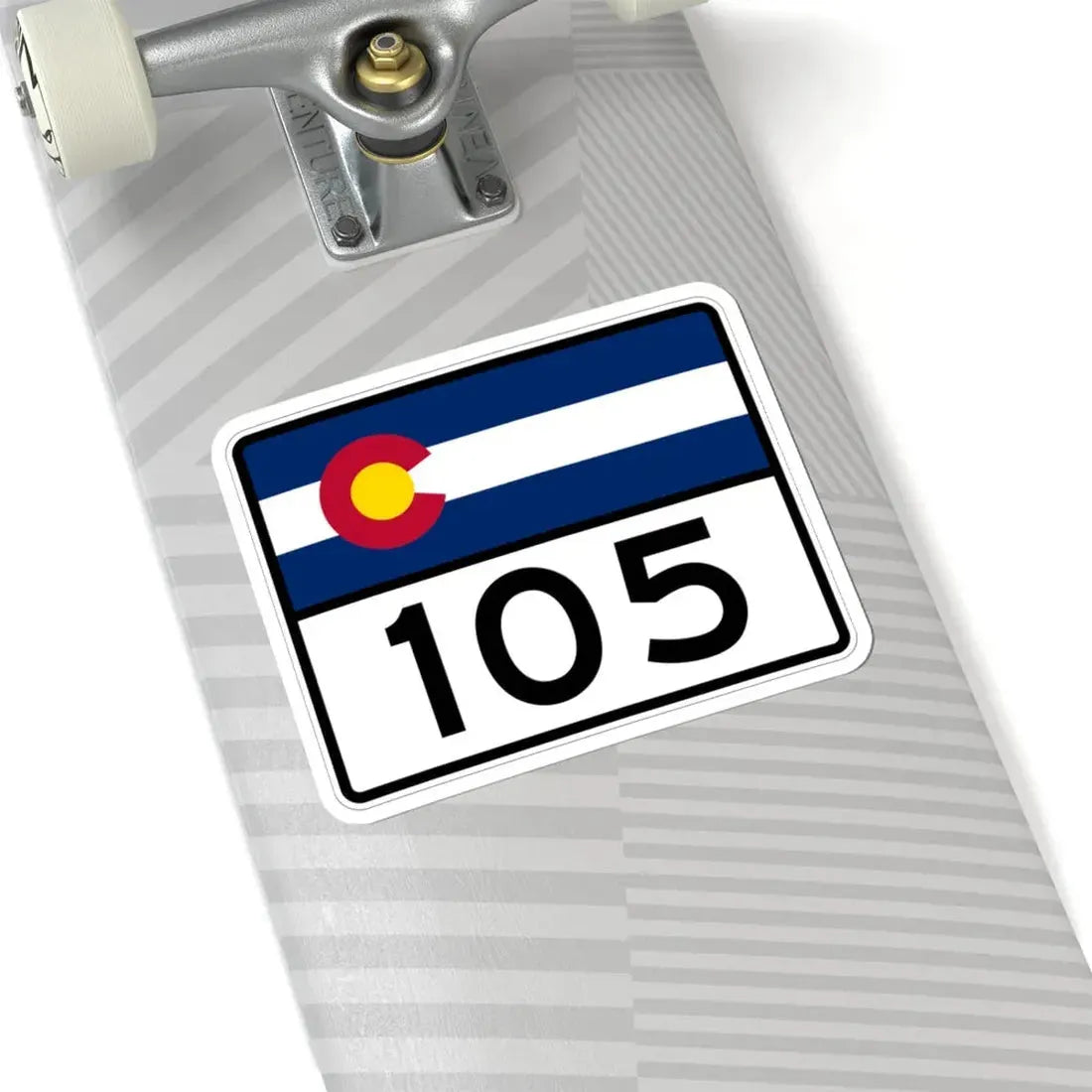 Colorado 105 wide (Colorado) (Road Sign) STICKER Vinyl Kiss-Cut Decal - The Sticker Space