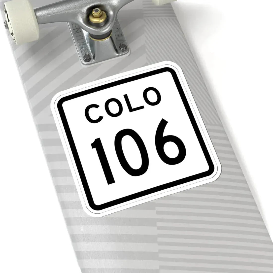 Colorado 106 1952 (Colorado) (Road Sign) STICKER Vinyl Kiss-Cut Decal - The Sticker Space