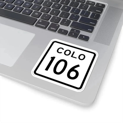 Colorado 106 1952 (Colorado) (Road Sign) STICKER Vinyl Kiss-Cut Decal - The Sticker Space