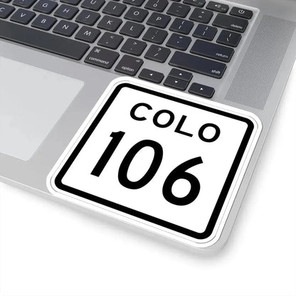 Colorado 106 1952 (Colorado) (Road Sign) STICKER Vinyl Kiss-Cut Decal - The Sticker Space