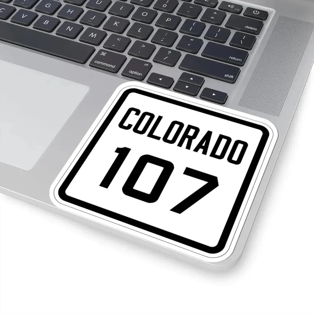 Colorado 107 1926 (Colorado) (Road Sign) STICKER Vinyl Kiss-Cut Decal - The Sticker Space