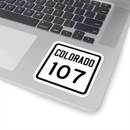 Colorado 107 1946 (Colorado) (Road Sign) STICKER Vinyl Kiss-Cut Decal - The Sticker Space
