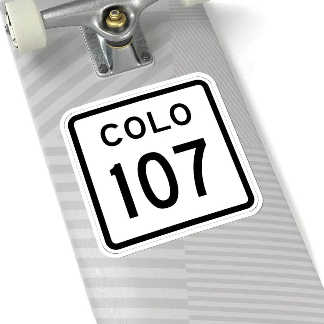Colorado 107 1952 (Colorado) (Road Sign) STICKER Vinyl Kiss-Cut Decal - The Sticker Space