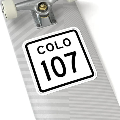 Colorado 107 1952 (Colorado) (Road Sign) STICKER Vinyl Kiss-Cut Decal - The Sticker Space