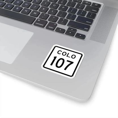 Colorado 107 1952 (Colorado) (Road Sign) STICKER Vinyl Kiss-Cut Decal - The Sticker Space