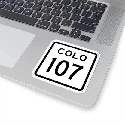 Colorado 107 1952 (Colorado) (Road Sign) STICKER Vinyl Kiss-Cut Decal - The Sticker Space