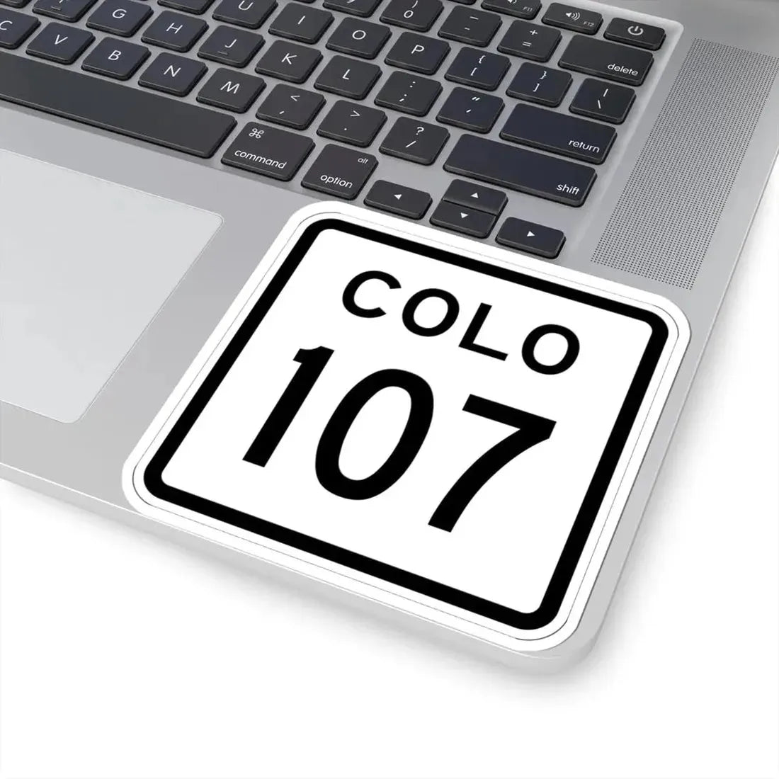 Colorado 107 1952 (Colorado) (Road Sign) STICKER Vinyl Kiss-Cut Decal - The Sticker Space