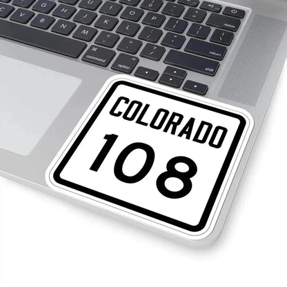 Colorado 108 1946 (Colorado) (Road Sign) STICKER Vinyl Kiss-Cut Decal - The Sticker Space