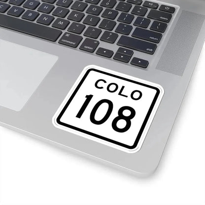 Colorado 108 1952 (Colorado) (Road Sign) STICKER Vinyl Kiss-Cut Decal - The Sticker Space