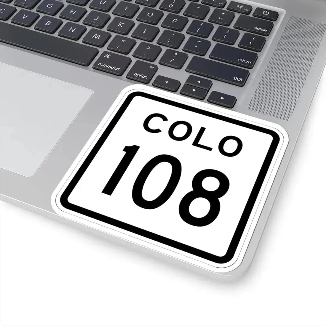 Colorado 108 1952 (Colorado) (Road Sign) STICKER Vinyl Kiss-Cut Decal - The Sticker Space