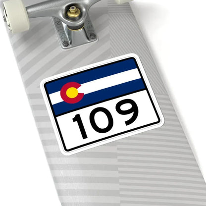 Colorado 109 wide (Colorado) (Road Sign) STICKER Vinyl Kiss-Cut Decal - The Sticker Space