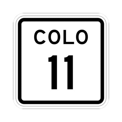 Colorado 11 1952 (Colorado) (Road Sign) STICKER Vinyl Kiss-Cut Decal 3 Inch White - The Sticker Space