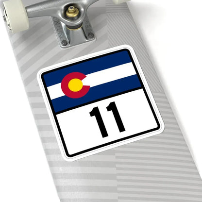 Colorado 11 (Colorado) (Road Sign) STICKER Vinyl Kiss-Cut Decal - The Sticker Space
