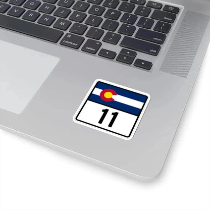 Colorado 11 (Colorado) (Road Sign) STICKER Vinyl Kiss-Cut Decal - The Sticker Space
