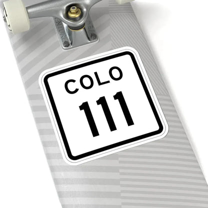 Colorado 111 1952 (Colorado) (Road Sign) STICKER Vinyl Kiss-Cut Decal - The Sticker Space