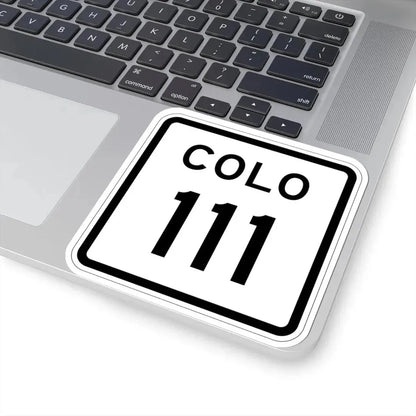 Colorado 111 1952 (Colorado) (Road Sign) STICKER Vinyl Kiss-Cut Decal - The Sticker Space