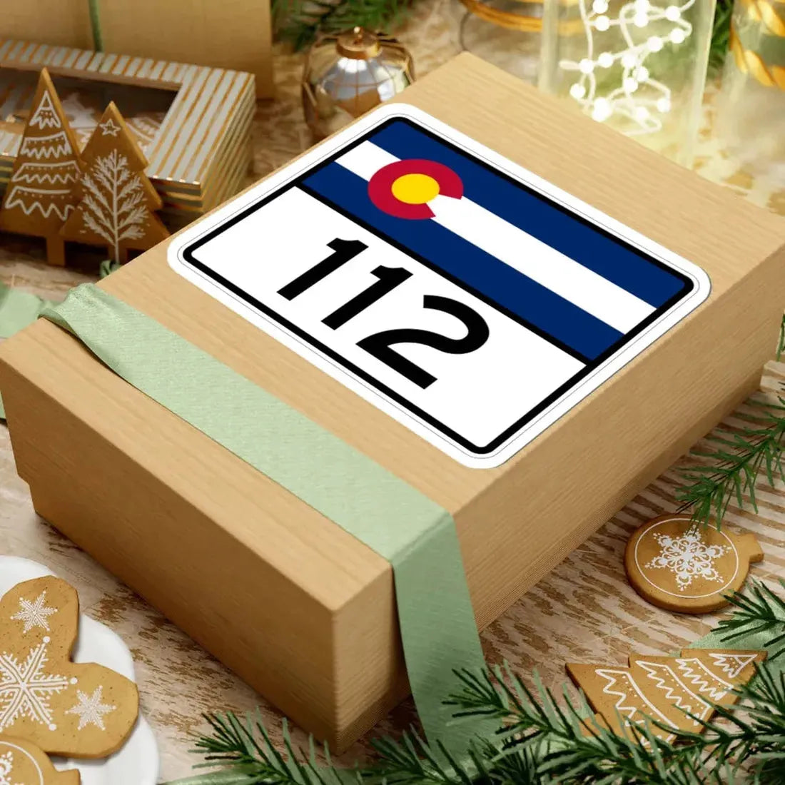 Colorado 112 wide (Colorado) (Road Sign) STICKER Vinyl Kiss-Cut Decal - The Sticker Space