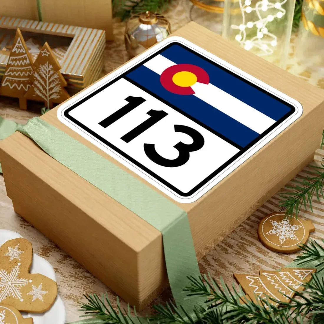 Colorado 113 (Colorado) (Road Sign) STICKER Vinyl Kiss-Cut Decal - The Sticker Space