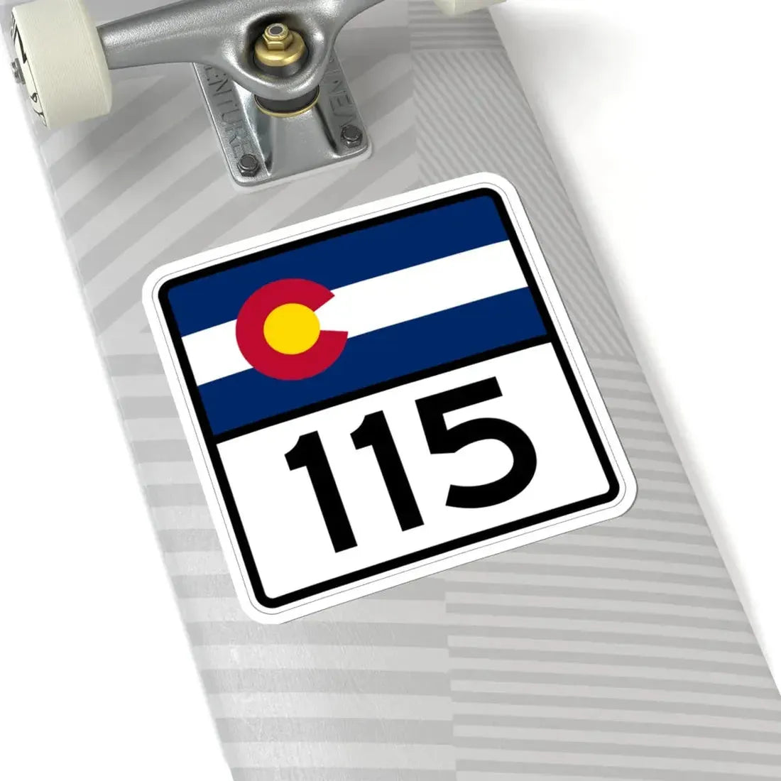 Colorado 115 (Colorado) (Road Sign) STICKER Vinyl Kiss-Cut Decal - The Sticker Space