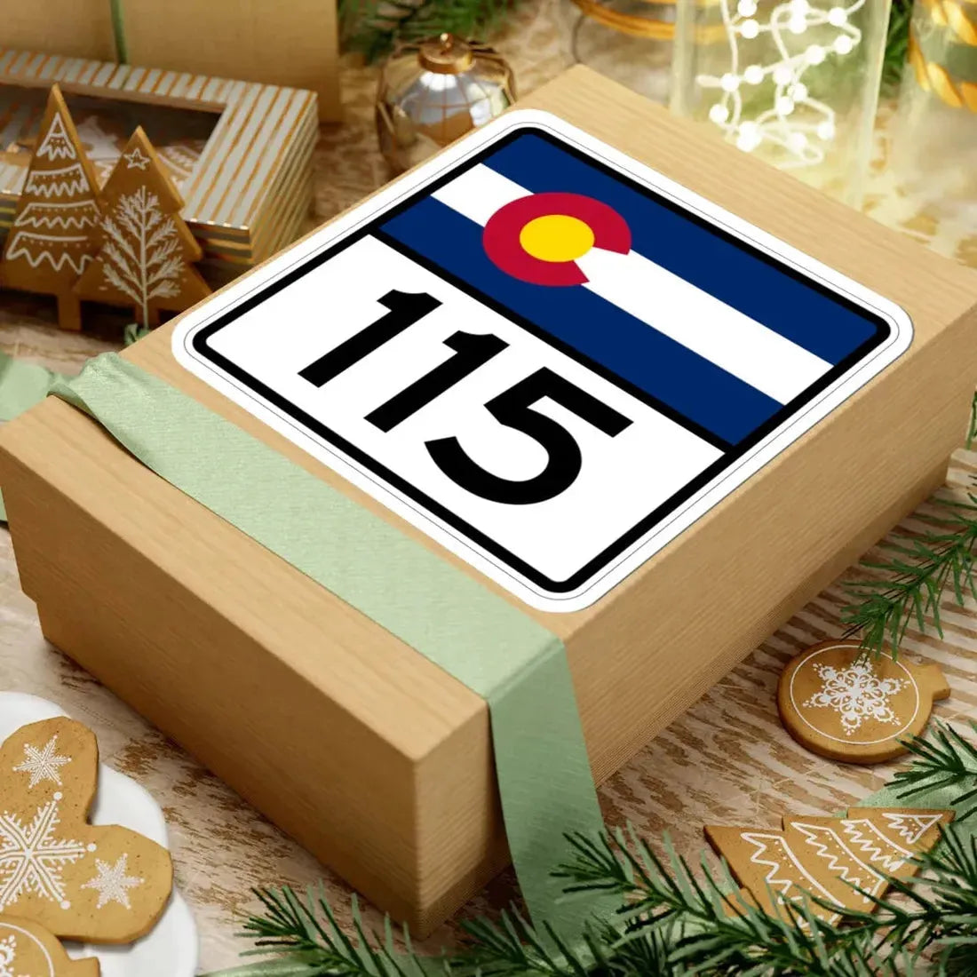 Colorado 115 (Colorado) (Road Sign) STICKER Vinyl Kiss-Cut Decal - The Sticker Space