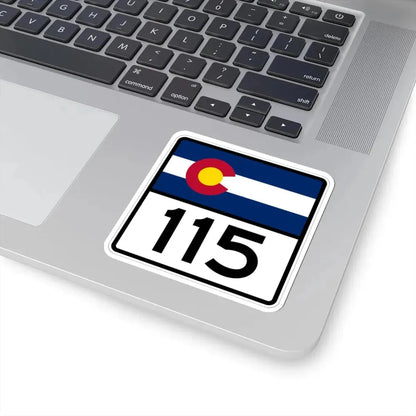 Colorado 115 (Colorado) (Road Sign) STICKER Vinyl Kiss-Cut Decal - The Sticker Space