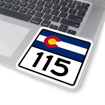 Colorado 115 (Colorado) (Road Sign) STICKER Vinyl Kiss-Cut Decal - The Sticker Space