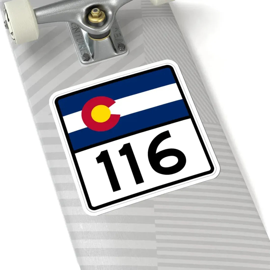 Colorado 116 (Colorado) (Road Sign) STICKER Vinyl Kiss-Cut Decal - The Sticker Space