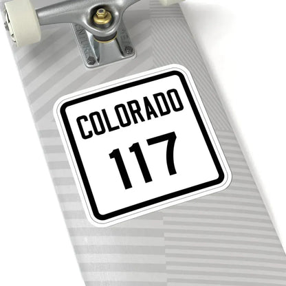 Colorado 117 1946 (Colorado) (Road Sign) STICKER Vinyl Kiss-Cut Decal - The Sticker Space