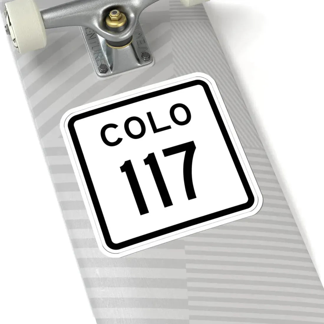 Colorado 117 1952 (Colorado) (Road Sign) STICKER Vinyl Kiss-Cut Decal - The Sticker Space