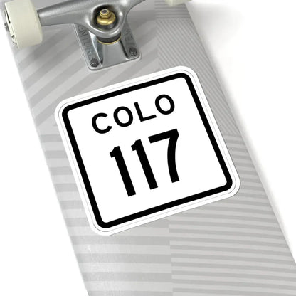 Colorado 117 1952 (Colorado) (Road Sign) STICKER Vinyl Kiss-Cut Decal - The Sticker Space