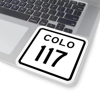 Colorado 117 1952 (Colorado) (Road Sign) STICKER Vinyl Kiss-Cut Decal - The Sticker Space