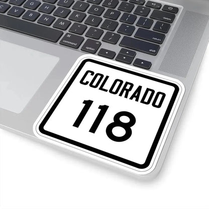 Colorado 118 1946 (Colorado) (Road Sign) STICKER Vinyl Kiss-Cut Decal - The Sticker Space