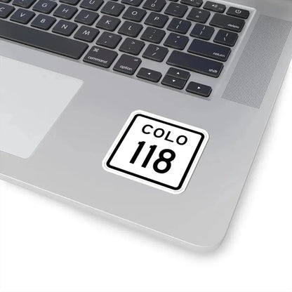 Colorado 118 1952 (Colorado) (Road Sign) STICKER Vinyl Kiss-Cut Decal - The Sticker Space
