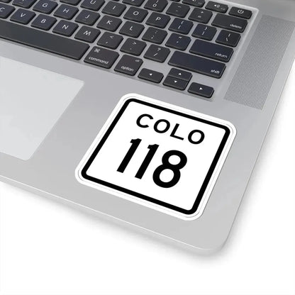 Colorado 118 1952 (Colorado) (Road Sign) STICKER Vinyl Kiss-Cut Decal - The Sticker Space