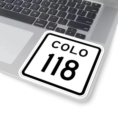 Colorado 118 1952 (Colorado) (Road Sign) STICKER Vinyl Kiss-Cut Decal - The Sticker Space